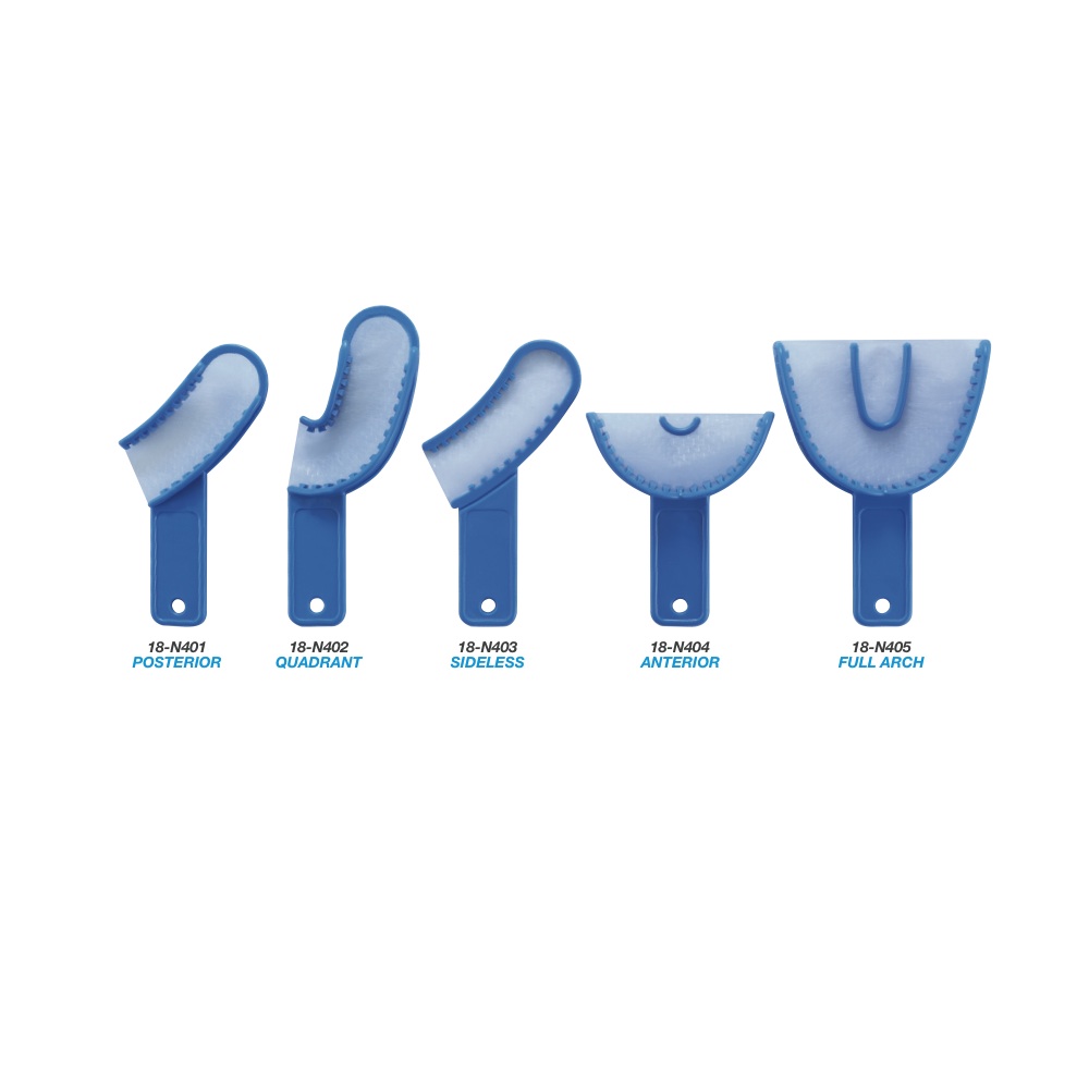 36 Pack Dental Disposable 3-in-1 Impression Trays - Anterior, Perfect For Dentists & Clinics