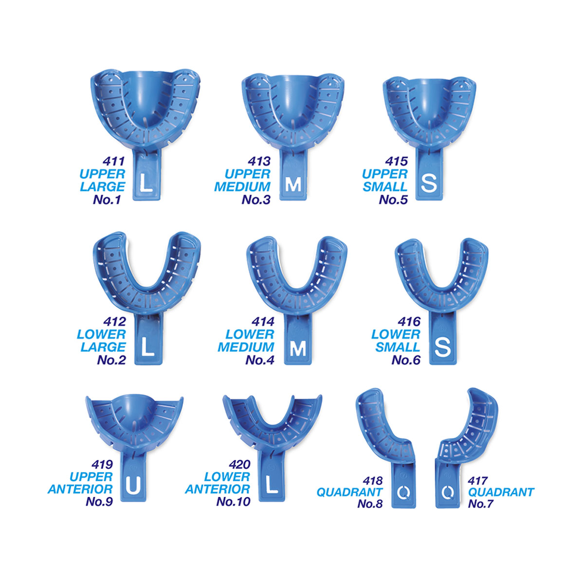 Disposable Impression Trays With Rim Lock Premium Plus