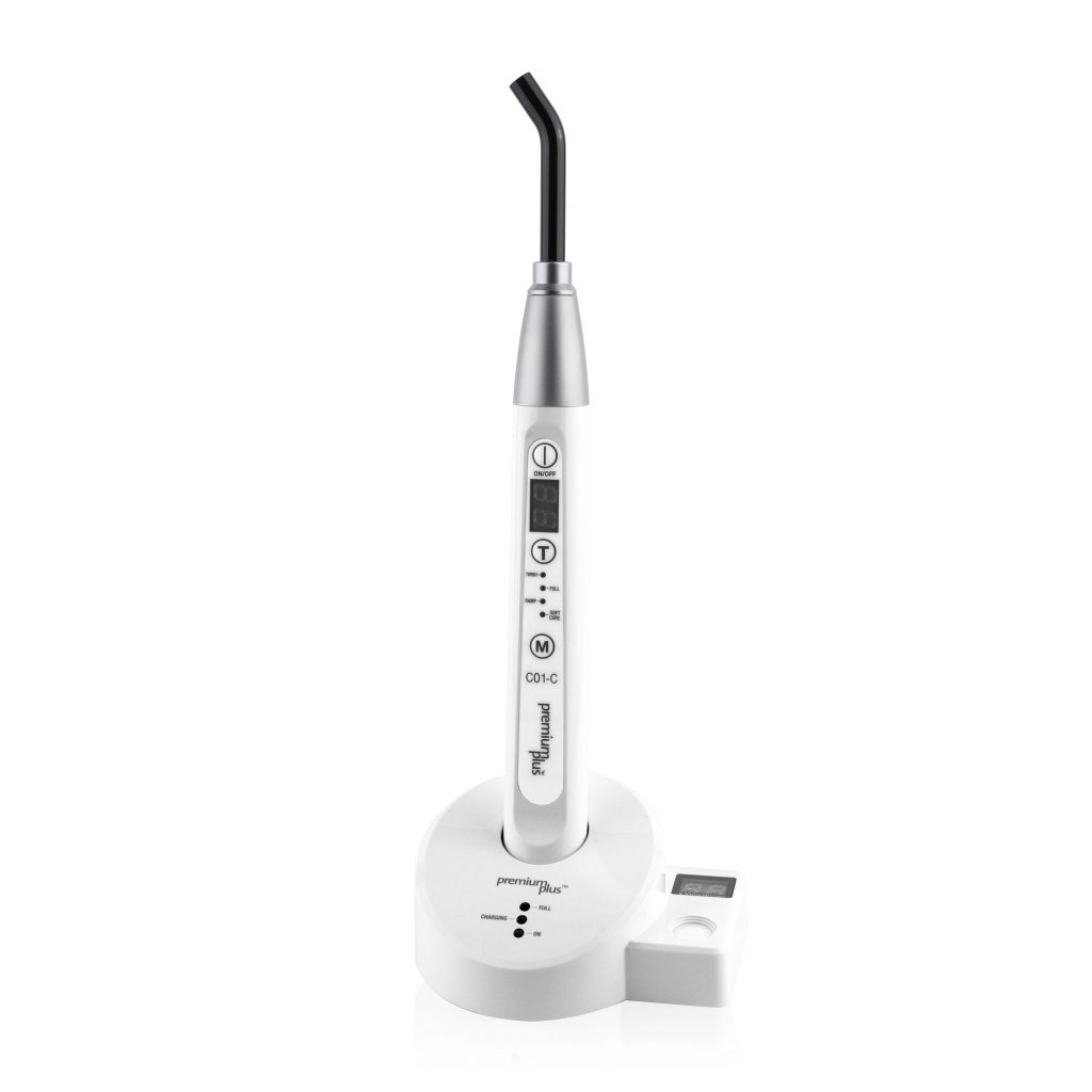 C01C LED Curing Light with 8mm Fibre Optic Light Guide Premium Plus