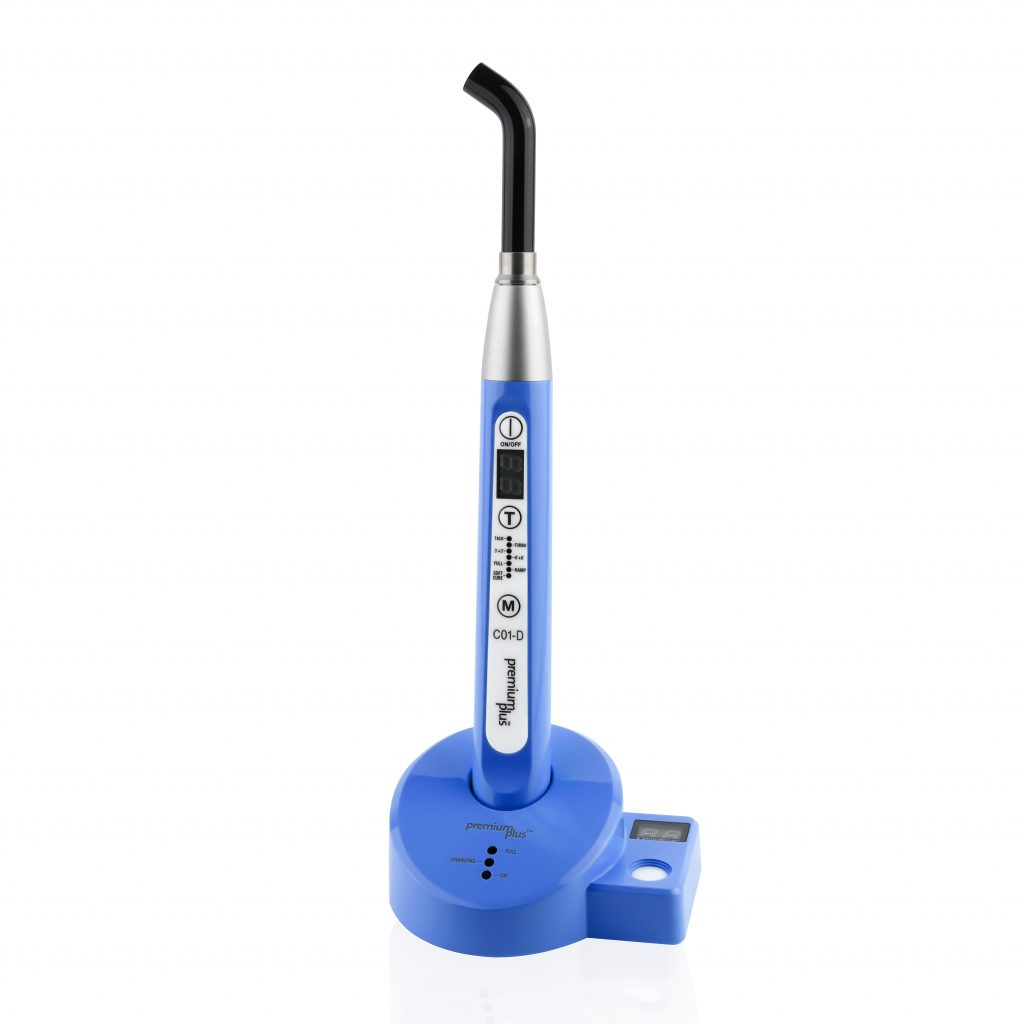 C01D LED Curing Light with 11mm Dual Wavelength Fibre Optic Light