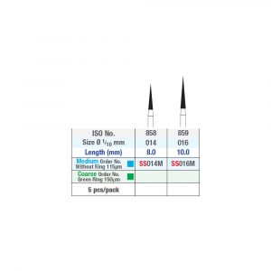 ISO 858 & 859 Needle Short Shank diamond burs Chart Picture 2