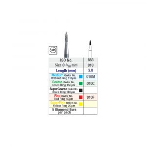 ISO 883 Flame diamond burs - Chart - Picture 2