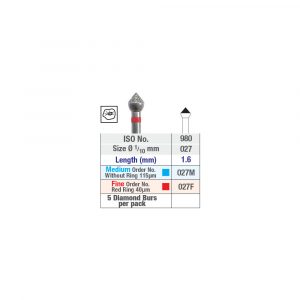 ISO 980 Occlusal diamond burs - Short Shank Chart - Picture 2