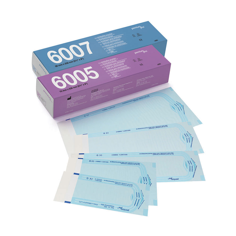 Auto Clave Bags 3.5 x 6.5 EB-005-U3565 100 Self-Sealing Sterilization Pouches 
