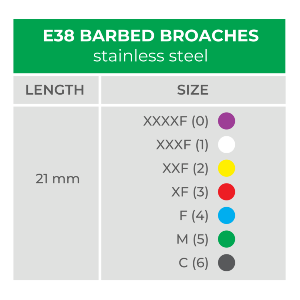 e38 size chart