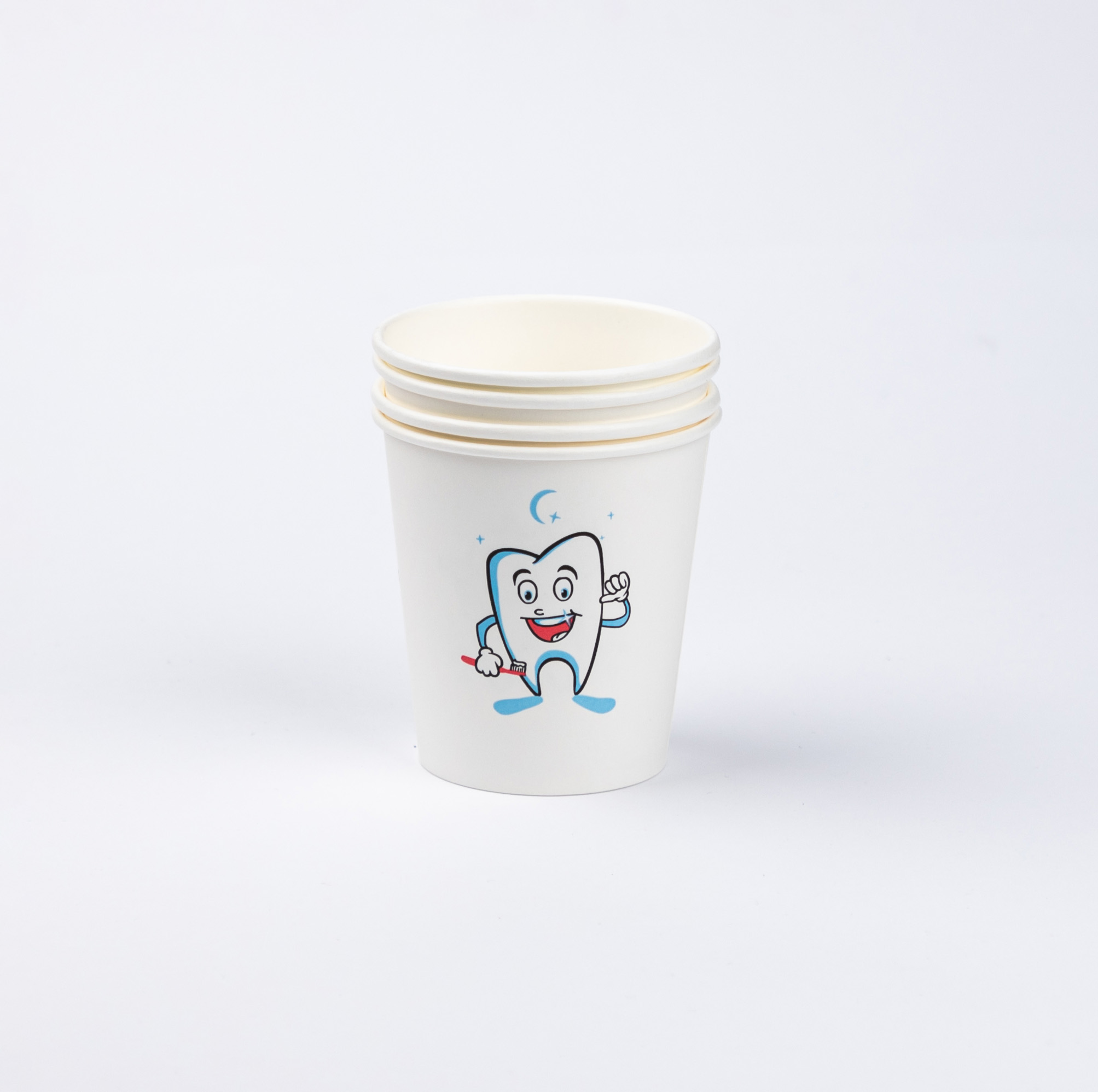 Disposable Healthy Teeth Paper Cups Premium Plus