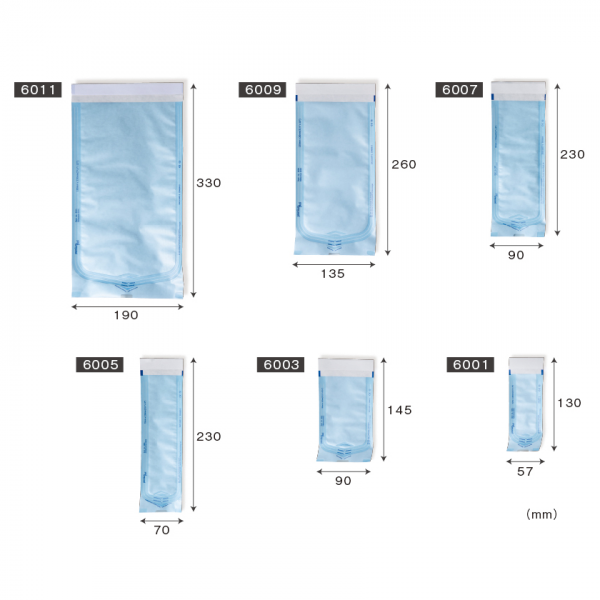 pouches dimensions