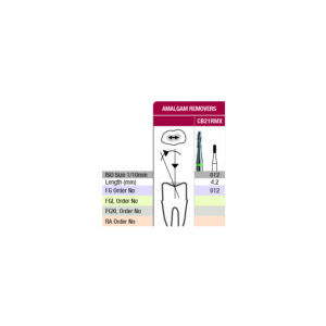 Verdent Carbide Bur FG Amalgam Remover ISO No. CB21RMX