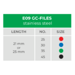 e09 size chart