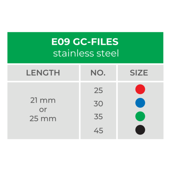 e09 size chart