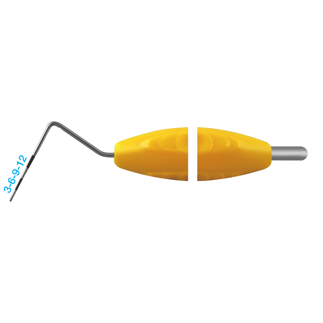 49181004SL Silicone Perio Probe CP 12 Yellow Premium Plus