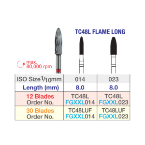 Edenta Tungsten Carbide Flame Bur